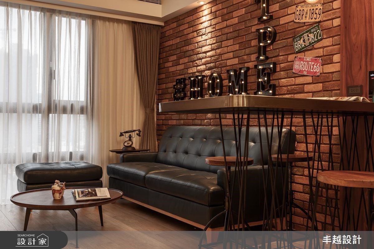 32坪新成屋(5年以下)＿工業風客廳案例圖片＿丰越設計＿丰越_11之8