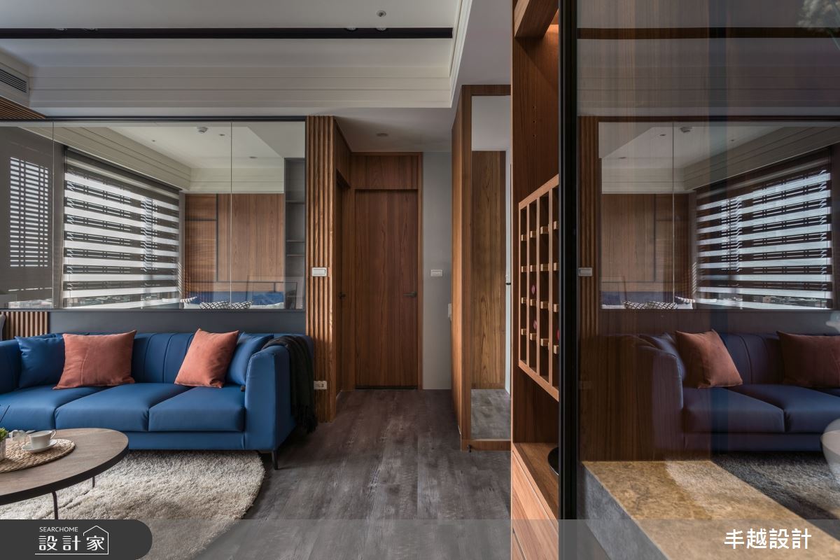 27坪新成屋(5年以下)＿現代風客廳臥榻案例圖片＿丰越設計＿丰越_29之3