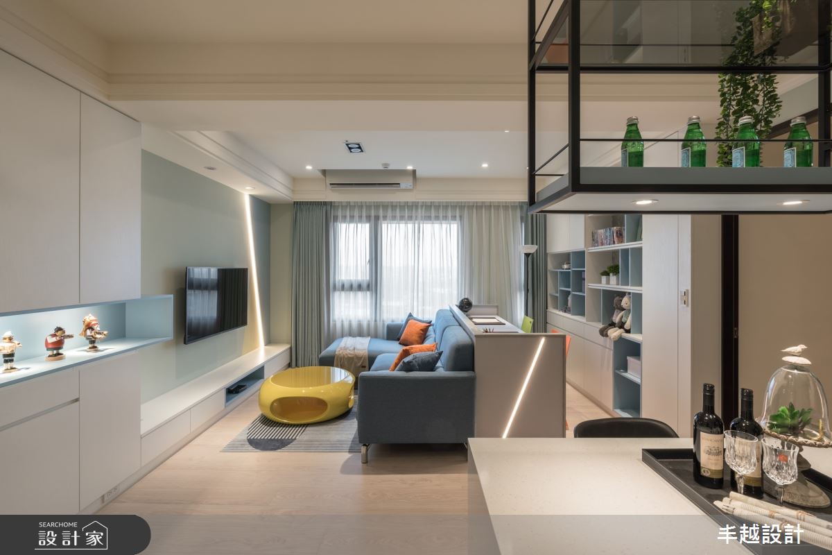 40坪新成屋(5年以下)＿北歐風客廳臥室案例圖片＿丰越設計＿丰越_50之6