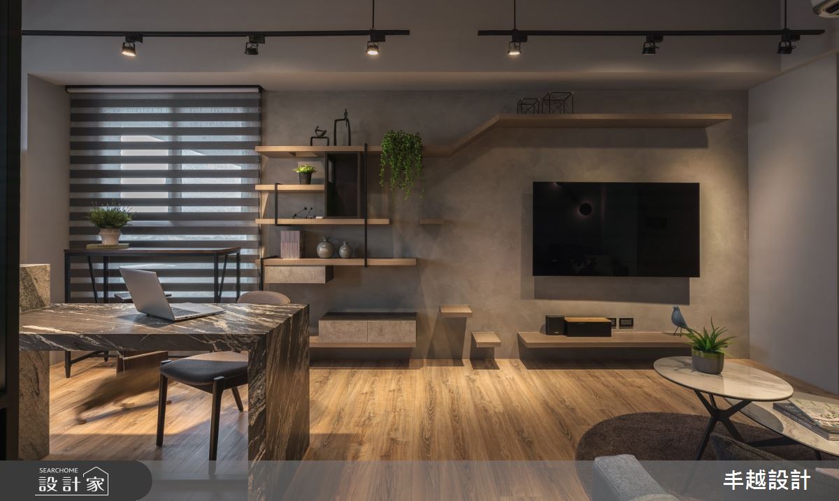 38坪新成屋(5年以下)＿工業風客廳案例圖片＿丰越設計＿丰越_51之4