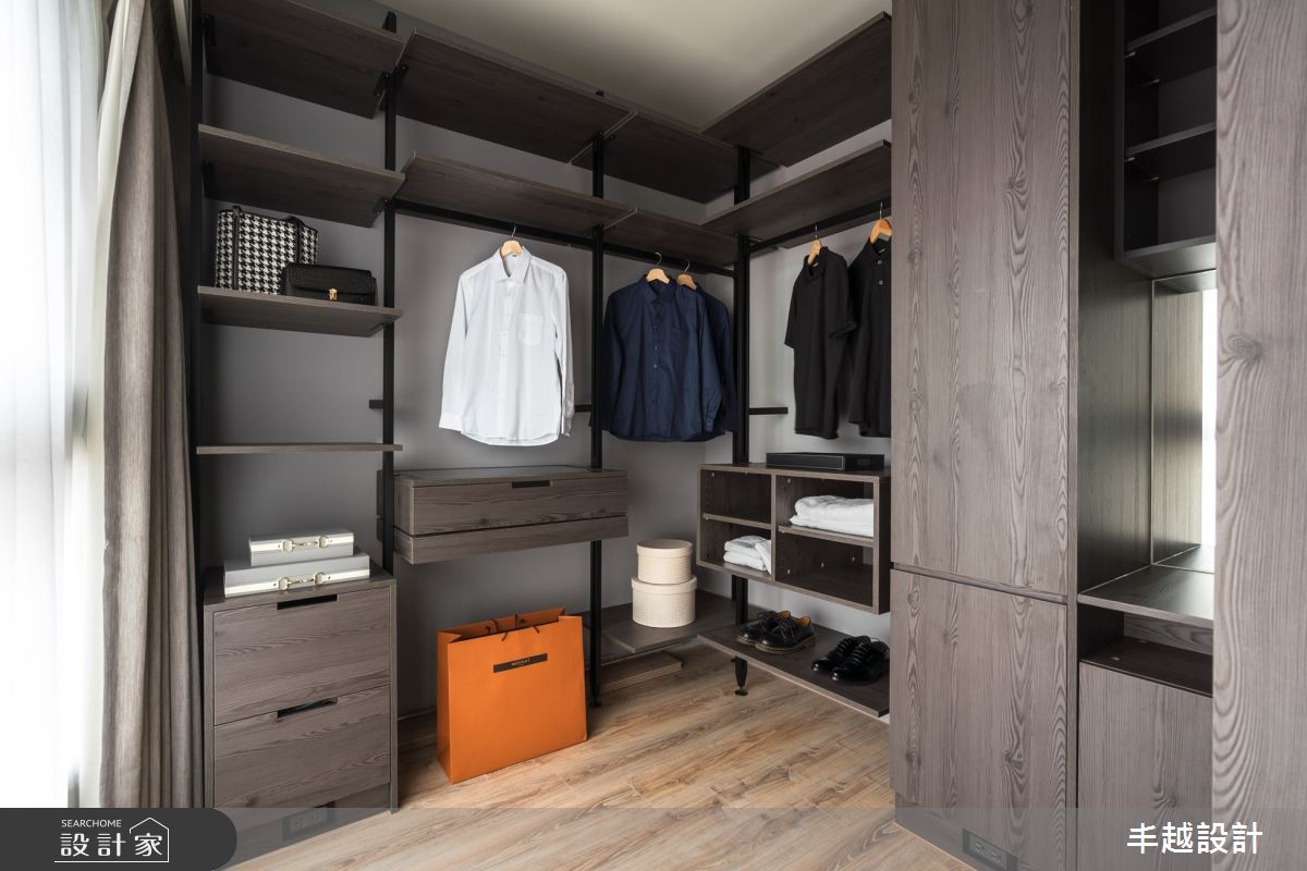 38坪新成屋(5年以下)＿工業風更衣間案例圖片＿丰越設計＿丰越_51之18