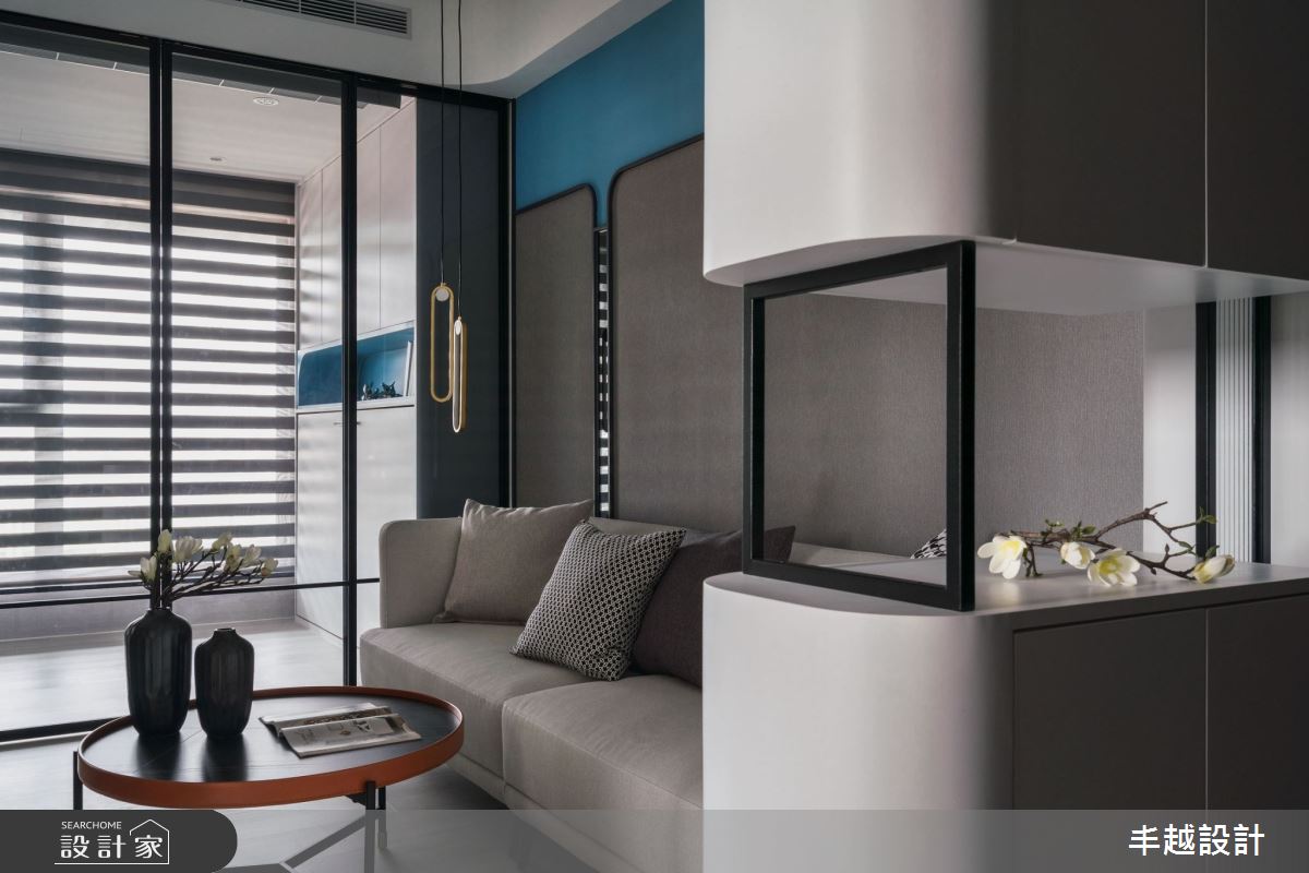 12坪新成屋(5年以下)＿現代風玄關客廳書房工作區案例圖片＿丰越設計＿丰越_61之2