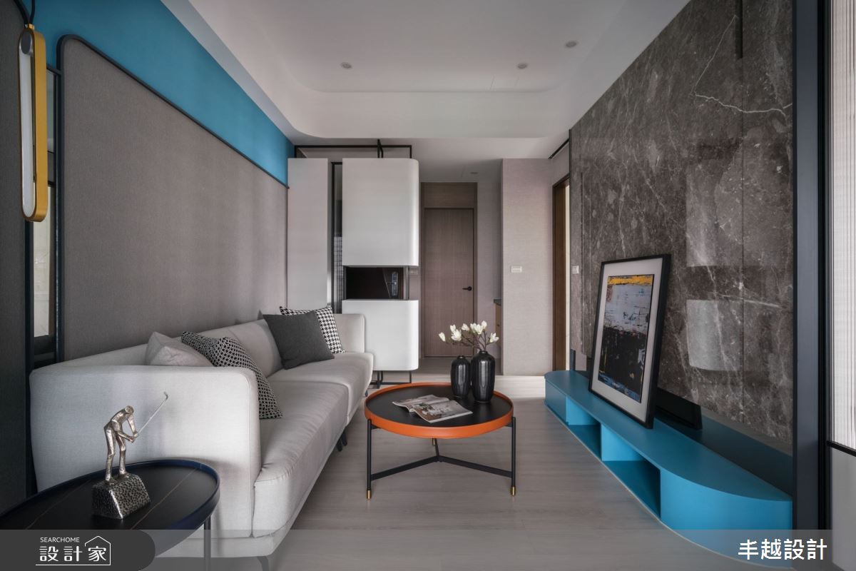 12坪新成屋(5年以下)＿現代風玄關客廳案例圖片＿丰越設計＿丰越_61之7