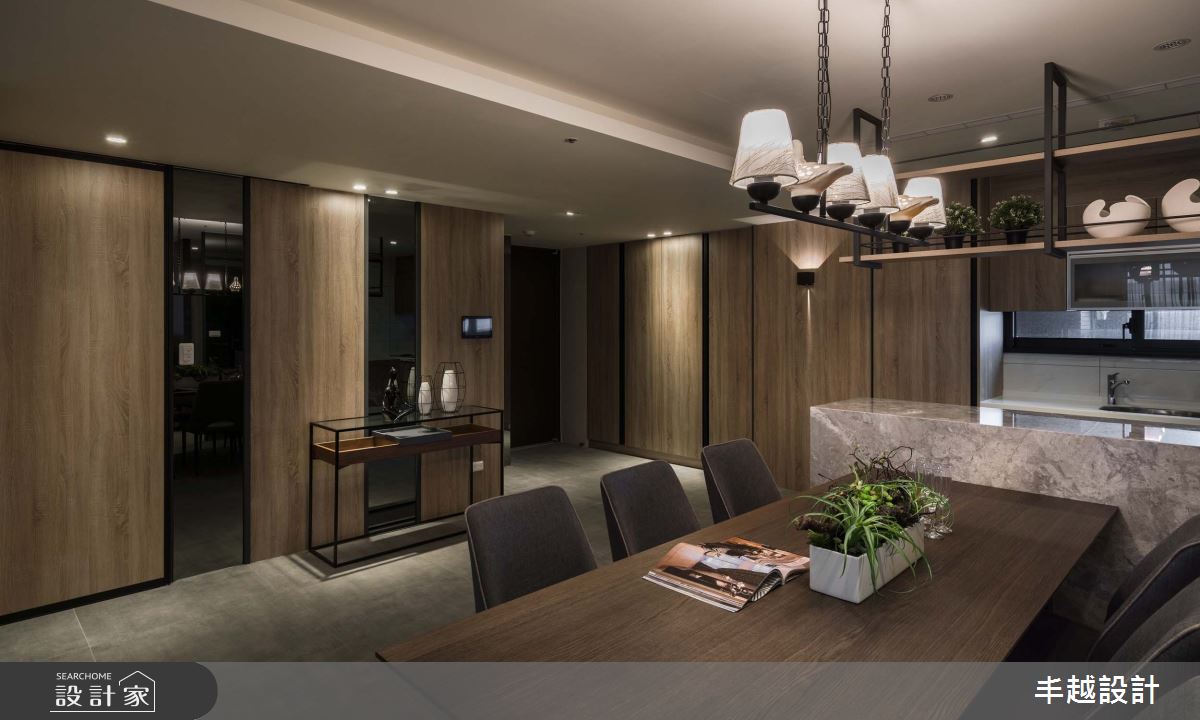 30坪新成屋(5年以下)＿現代休閒餐廳中島案例圖片＿丰越設計＿丰越_68之5
