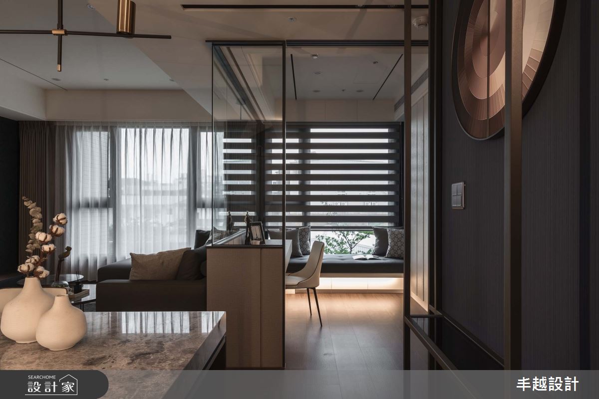 41坪新成屋(5年以下)＿現代風客廳書房工作區臥榻案例圖片＿丰越設計＿丰越_70之11