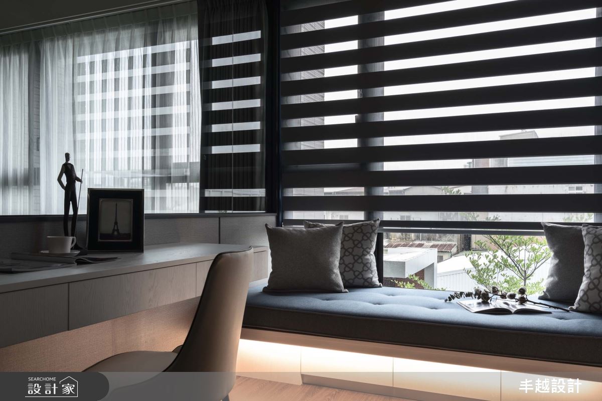 41坪新成屋(5年以下)＿現代風書房工作區臥榻案例圖片＿丰越設計＿丰越_70之16