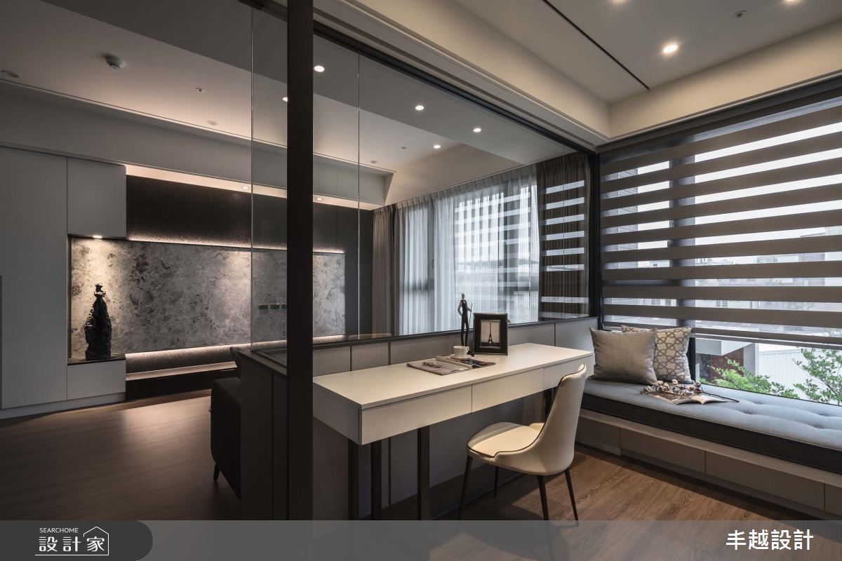 41坪新成屋(5年以下)＿現代風客廳書房工作區臥榻案例圖片＿丰越設計＿丰越_70之17