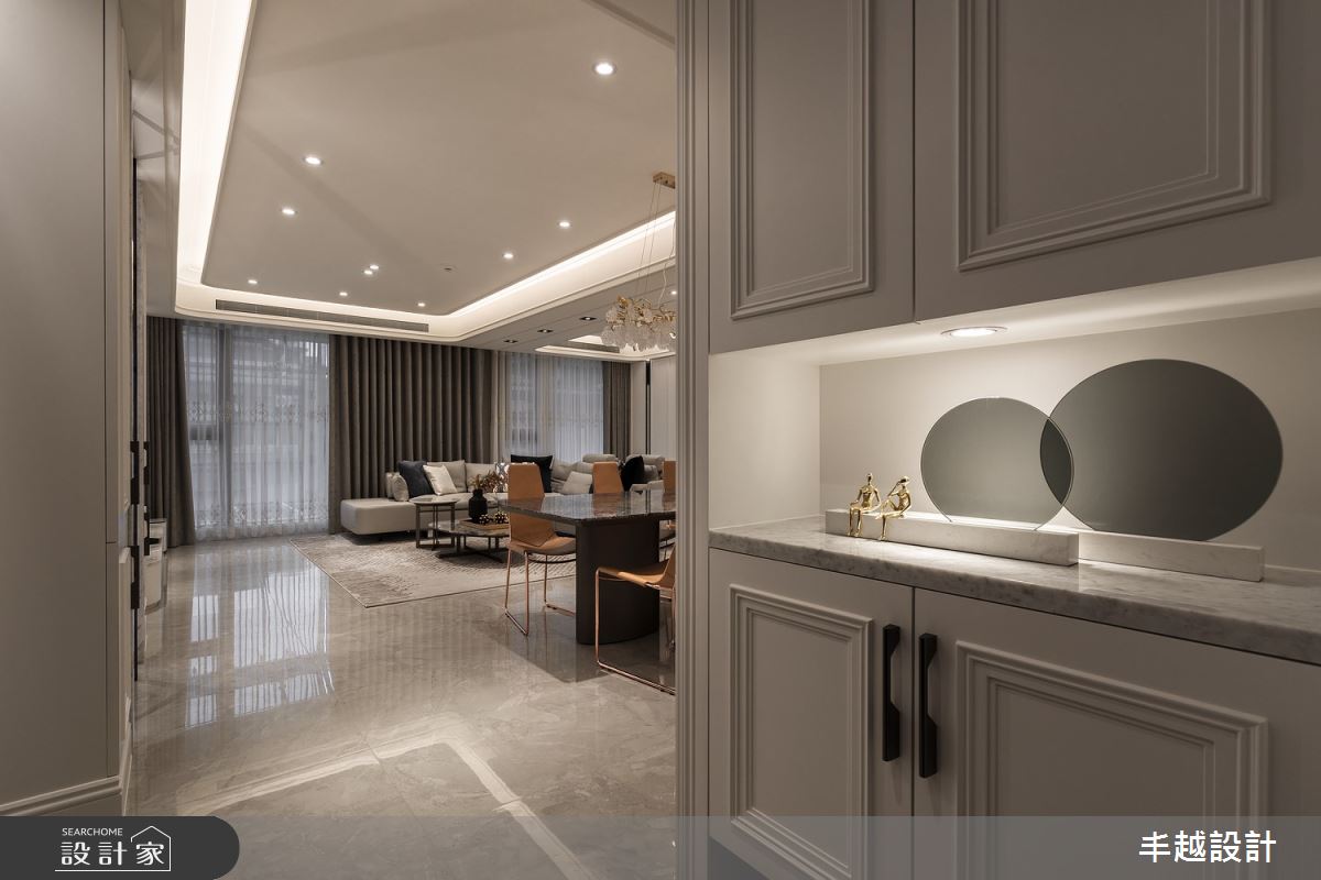 35坪新成屋(5年以下)＿新古典玄關客廳案例圖片＿丰越設計＿丰越_72之2