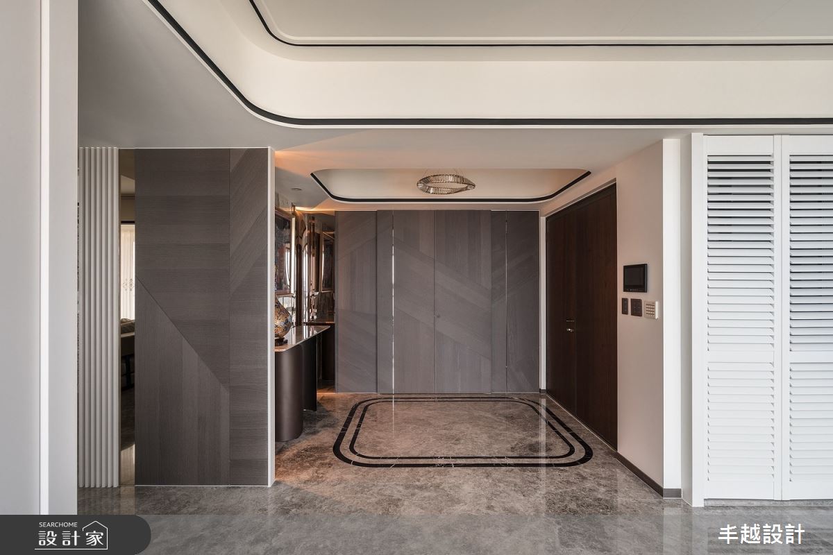 70坪新成屋(5年以下)＿現代輕奢風玄關案例圖片＿丰越設計＿丰越_77之2