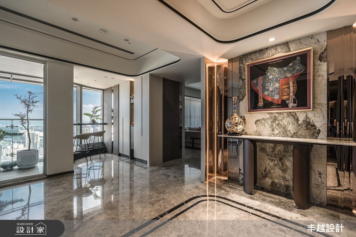 70坪新成屋(5年以下)＿現代輕奢風玄關陽台案例圖片＿丰越設計＿丰越_77之5