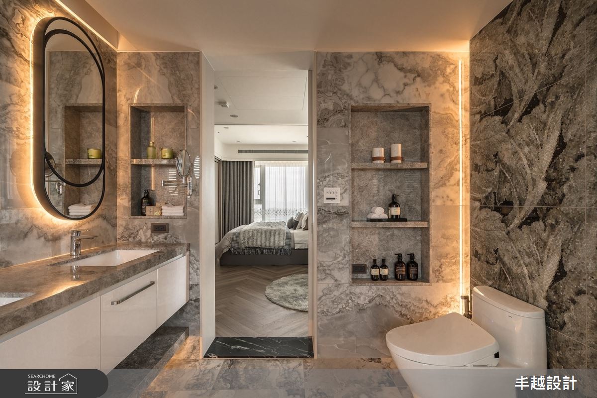 70坪新成屋(5年以下)＿現代輕奢風臥室浴室案例圖片＿丰越設計＿丰越_77之34
