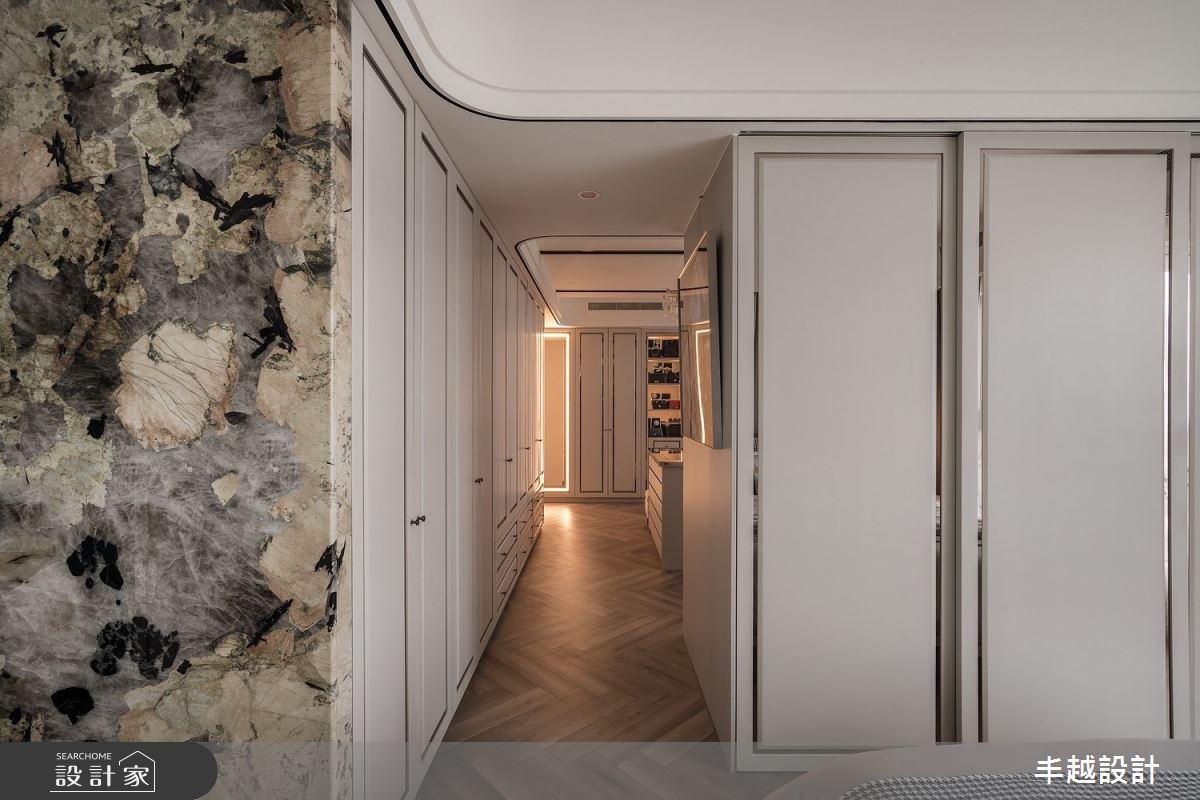 70坪新成屋(5年以下)＿現代輕奢風更衣間走廊案例圖片＿丰越設計＿丰越_77之36