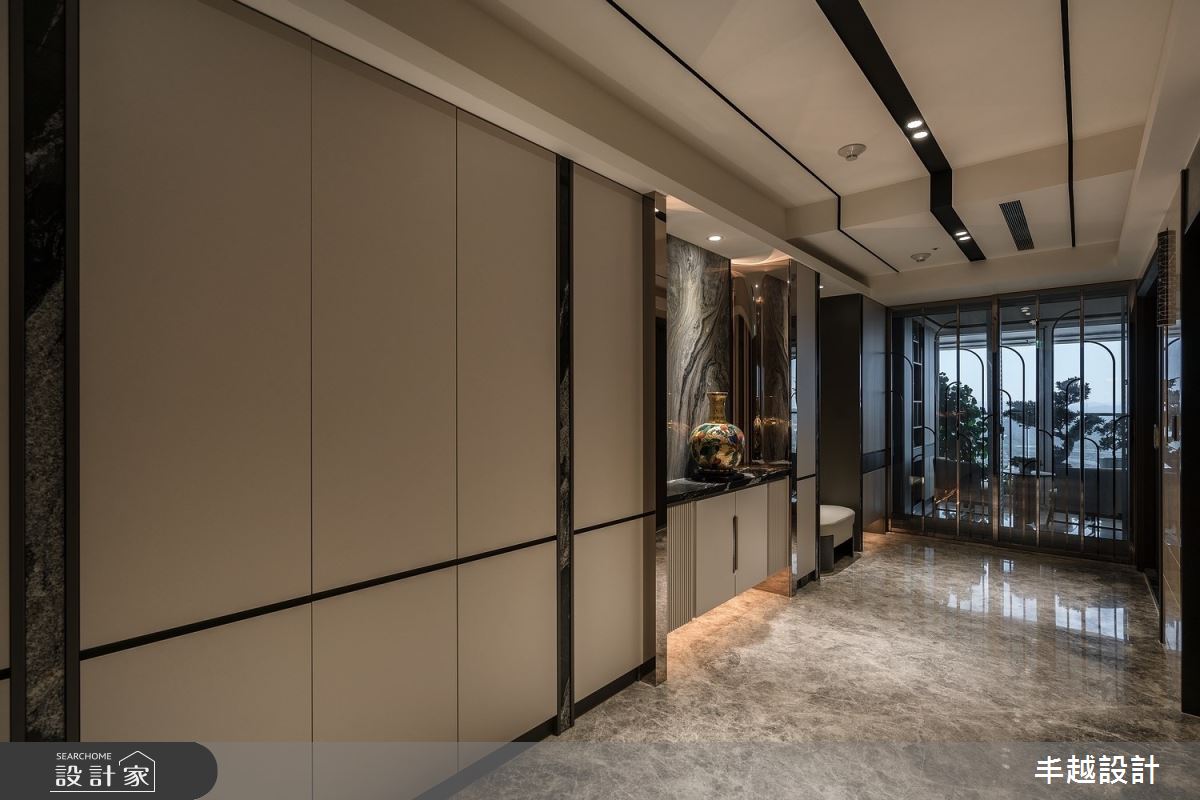70坪新成屋(5年以下)＿現代輕奢風玄關案例圖片＿丰越設計＿丰越_77之1