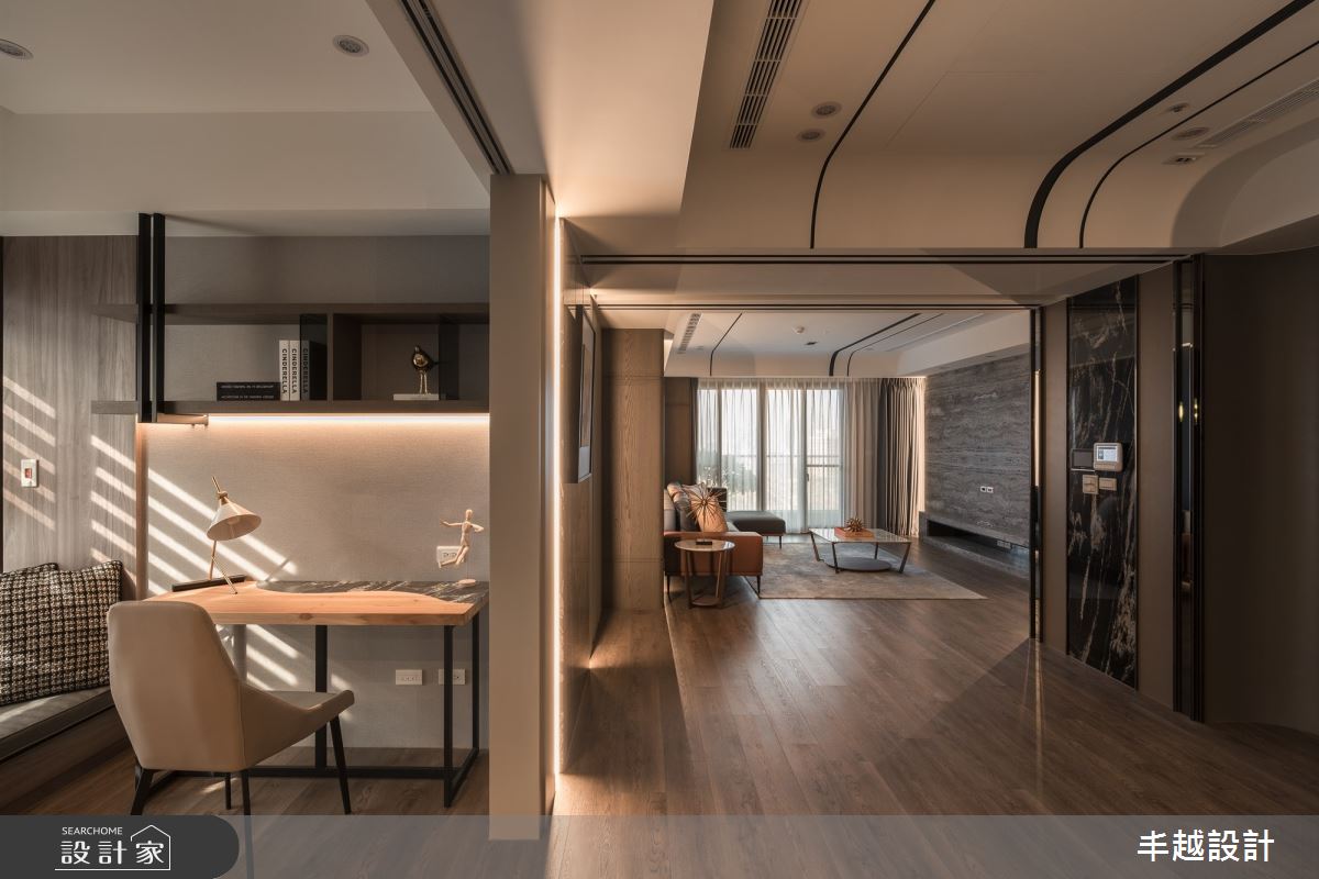 30坪新成屋(5年以下)＿現代風客廳書房案例圖片＿丰越設計＿丰越_80之15