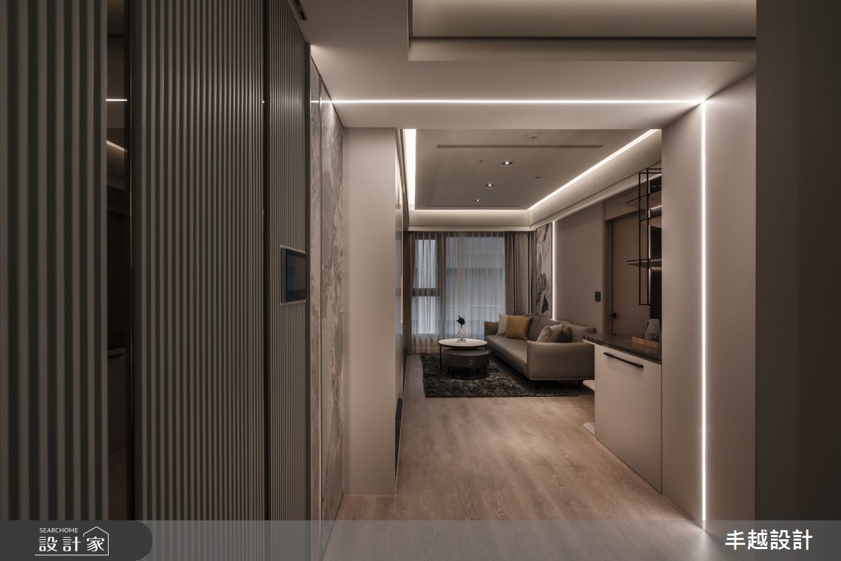 13坪新成屋(5年以下)＿現代風玄關客廳案例圖片＿丰越設計＿丰越_89之3