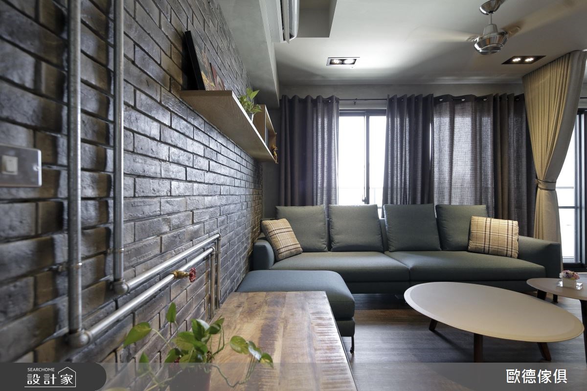 37坪新成屋(5年以下)＿工業風客廳案例圖片＿台灣歐德傢俱股份有限公司＿歐德_12之6