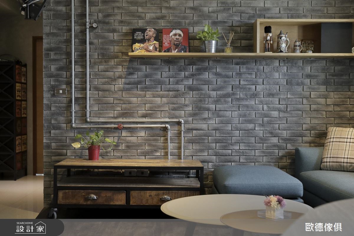 37坪新成屋(5年以下)＿工業風客廳案例圖片＿台灣歐德傢俱股份有限公司＿歐德_12之7