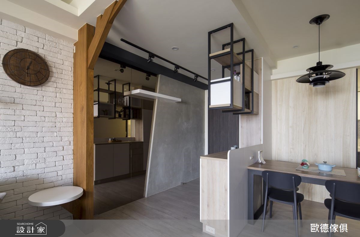 40坪新成屋(5年以下)＿工業風玄關案例圖片＿台灣歐德傢俱股份有限公司＿歐德_15之3