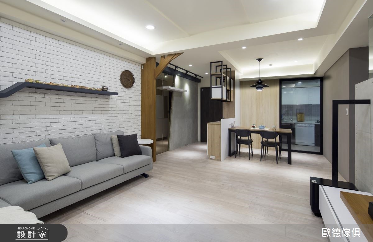 40坪新成屋(5年以下)＿工業風客廳案例圖片＿台灣歐德傢俱股份有限公司＿歐德_15之6