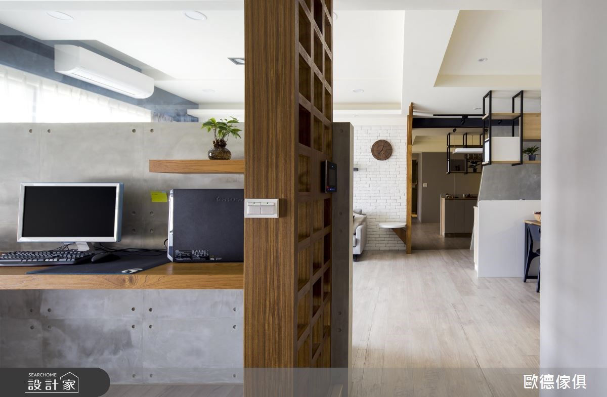 40坪新成屋(5年以下)＿工業風工作區案例圖片＿台灣歐德傢俱股份有限公司＿歐德_15之16