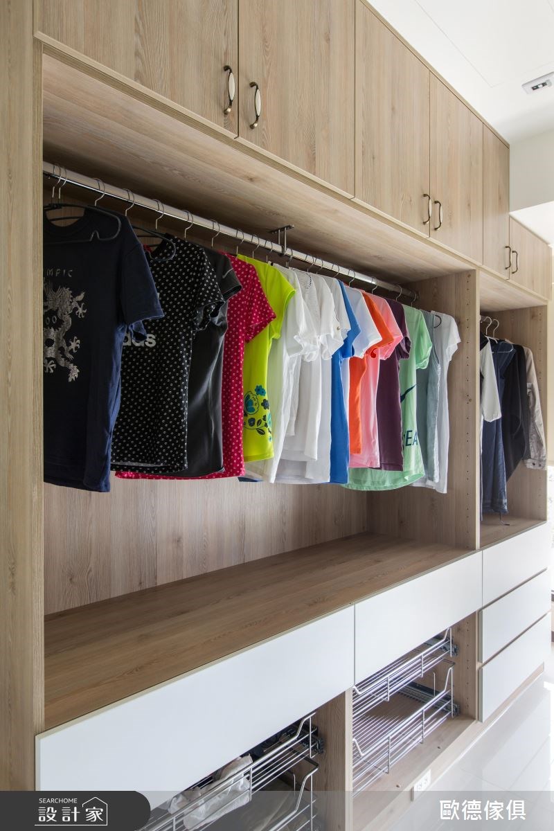 75坪新成屋(5年以下)＿北歐風更衣間案例圖片＿台灣歐德傢俱股份有限公司＿歐德_17之17