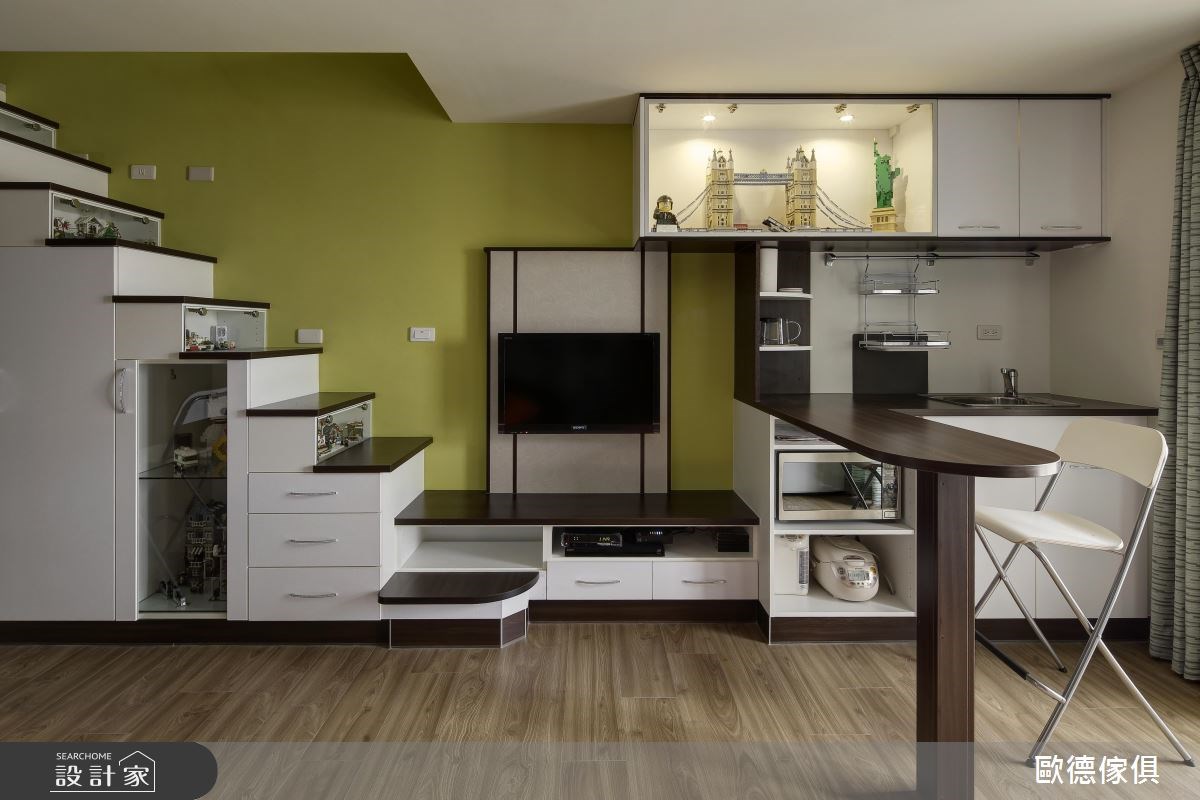 16坪中古屋(5~15年)＿現代風客廳樓梯案例圖片＿台灣歐德傢俱股份有限公司＿歐德_29之9