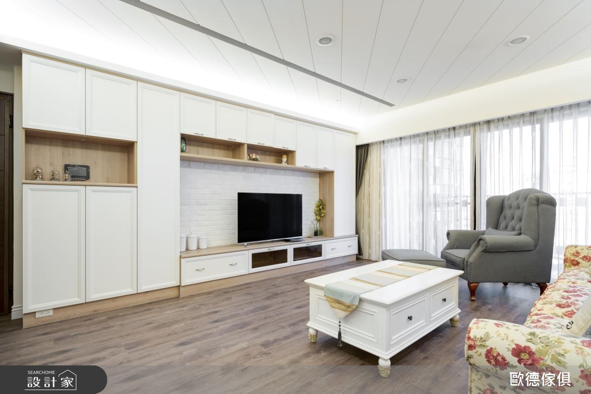 40坪新成屋(5年以下)＿鄉村風客廳案例圖片＿台灣歐德傢俱股份有限公司＿歐德_36之1