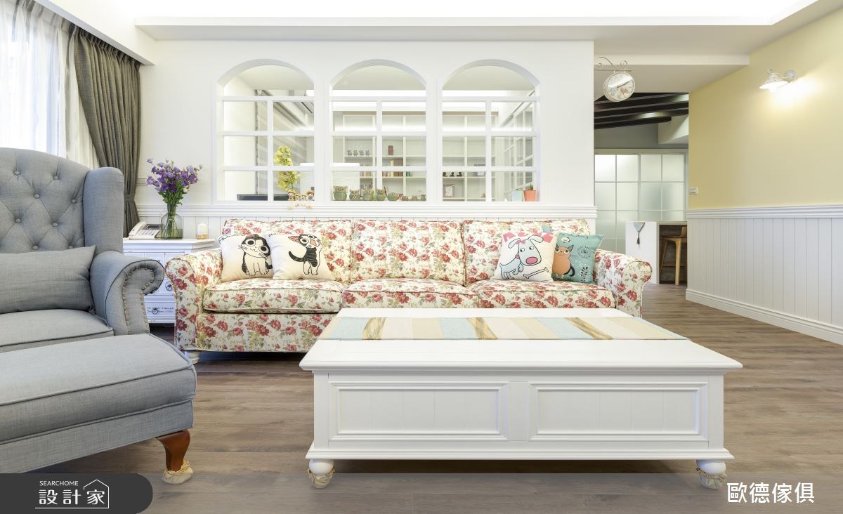 40坪新成屋(5年以下)＿鄉村風客廳案例圖片＿台灣歐德傢俱股份有限公司＿歐德_36之4