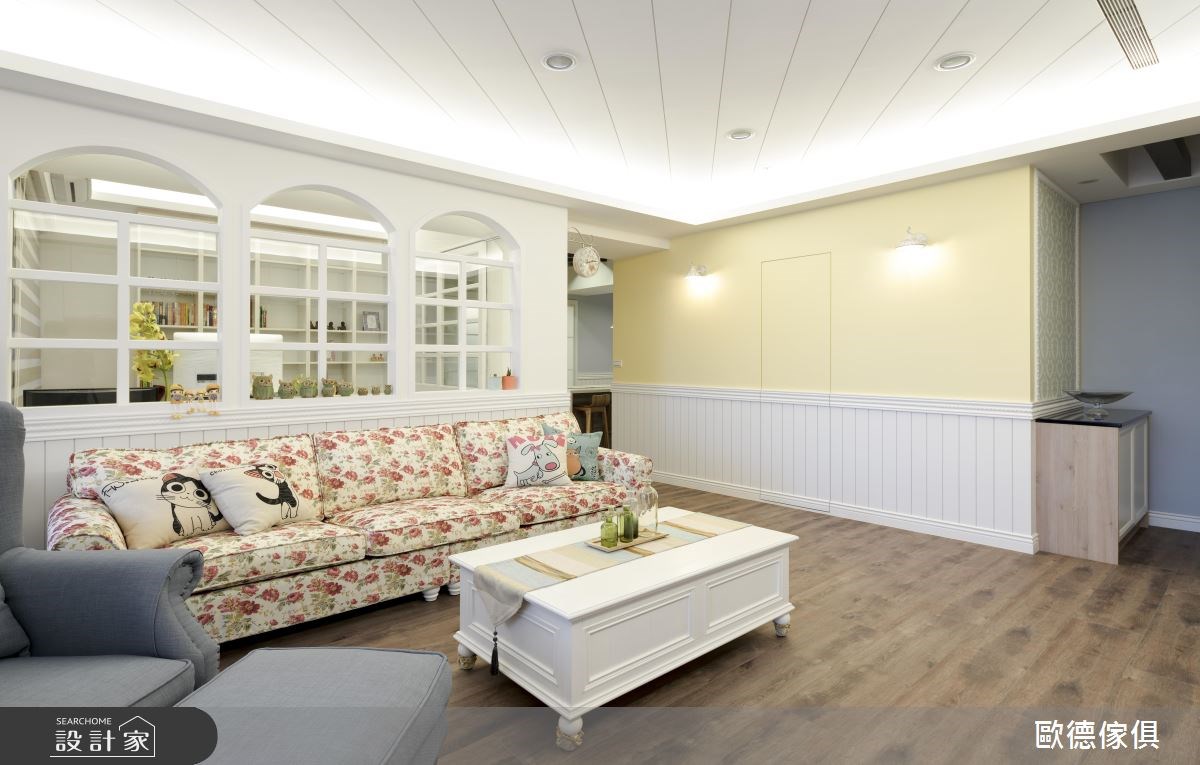 40坪新成屋(5年以下)＿鄉村風客廳案例圖片＿台灣歐德傢俱股份有限公司＿歐德_36之5
