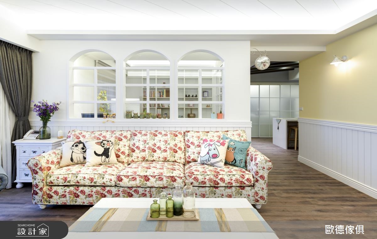 40坪新成屋(5年以下)＿鄉村風客廳案例圖片＿台灣歐德傢俱股份有限公司＿歐德_36之6