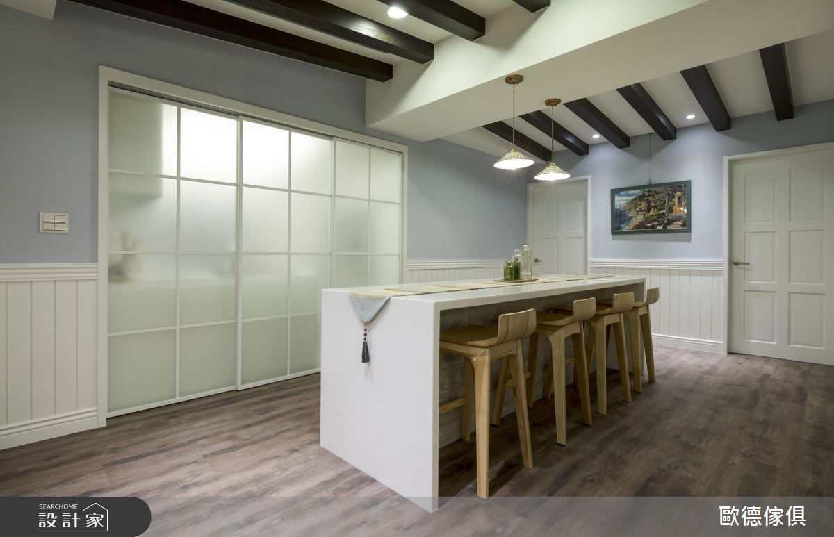 40坪新成屋(5年以下)＿鄉村風吧檯案例圖片＿台灣歐德傢俱股份有限公司＿歐德_36之12