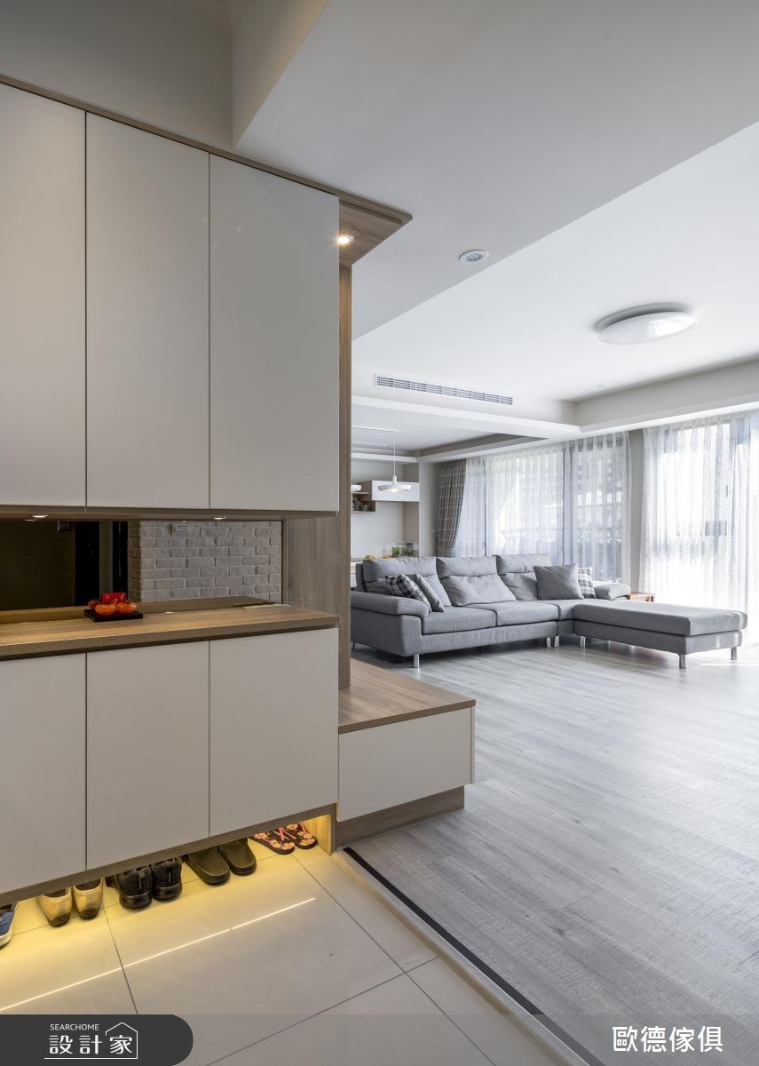 40坪新成屋(5年以下)＿北歐風玄關案例圖片＿台灣歐德傢俱股份有限公司＿歐德_46之2