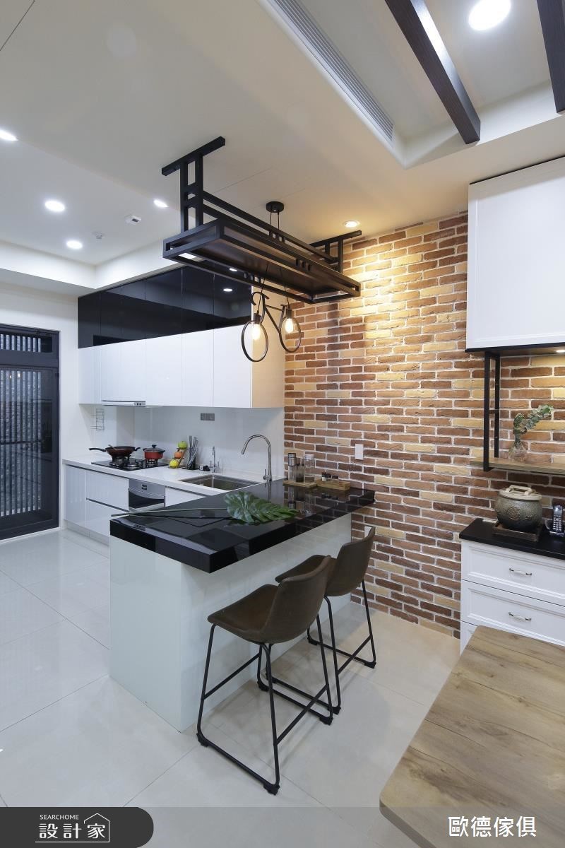 60坪新成屋(5年以下)＿混搭風廚房吧檯案例圖片＿台灣歐德傢俱股份有限公司＿歐德_48之6