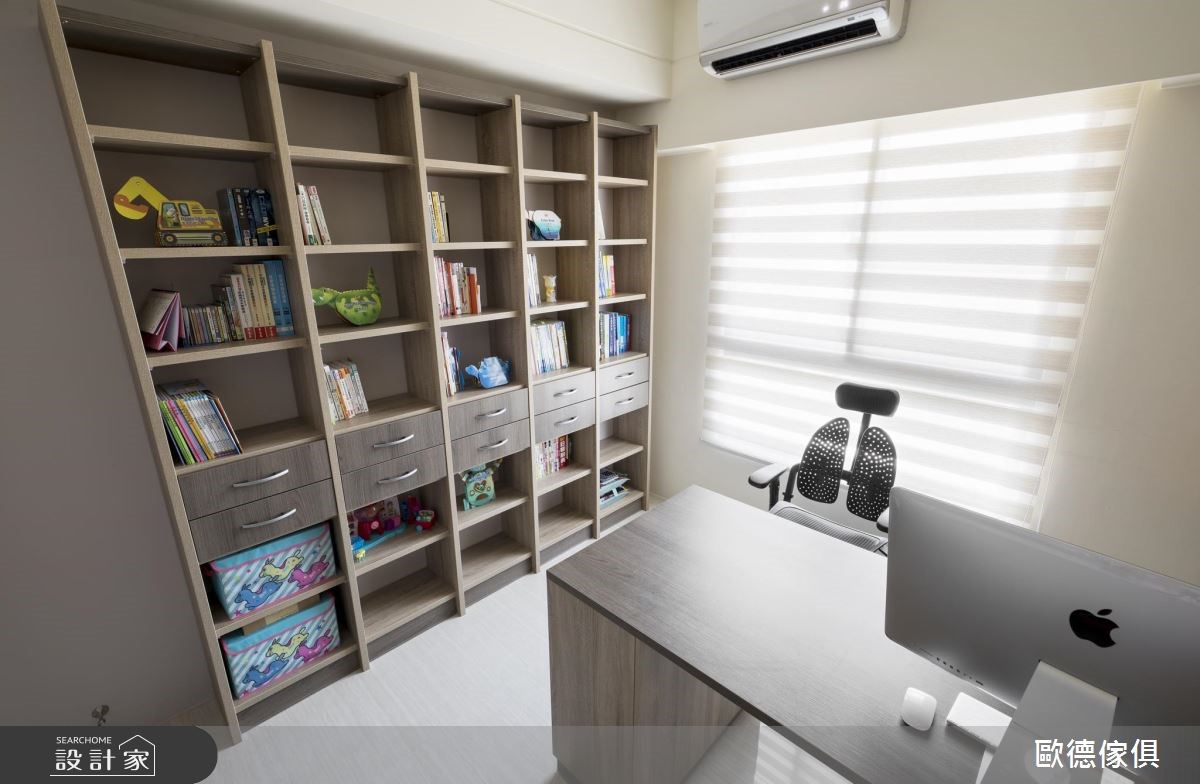 40坪新成屋(5年以下)＿混搭風書房案例圖片＿台灣歐德傢俱股份有限公司＿歐德_49之14