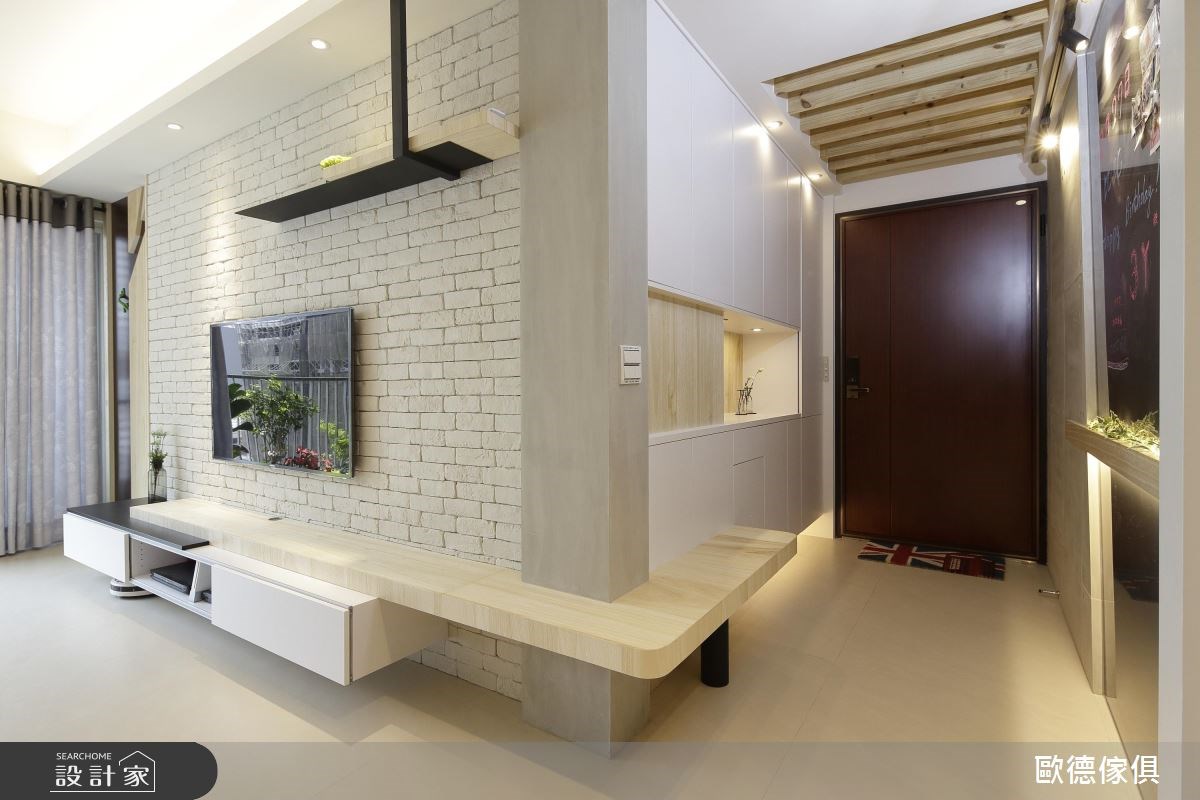 50坪預售屋＿北歐風玄關客廳案例圖片＿台灣歐德傢俱股份有限公司＿歐德_51之1