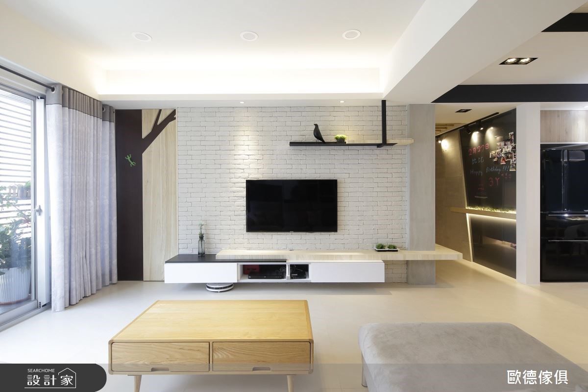 50坪預售屋＿北歐風客廳案例圖片＿台灣歐德傢俱股份有限公司＿歐德_51之2