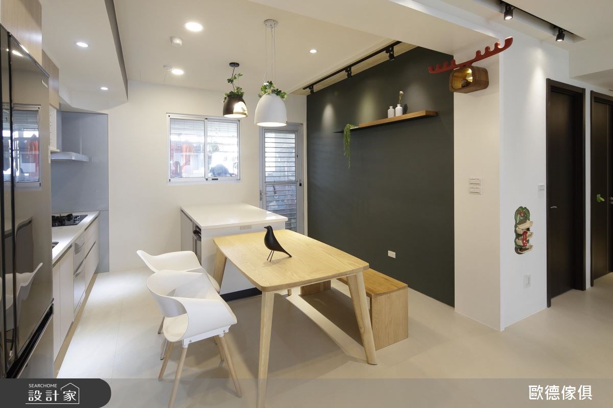 50坪預售屋＿北歐風餐廳廚房案例圖片＿台灣歐德傢俱股份有限公司＿歐德_51之5