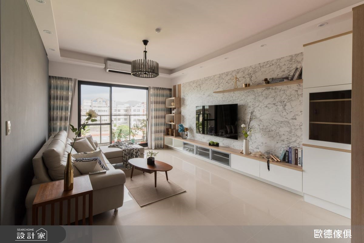 35坪預售屋＿現代風客廳案例圖片＿台灣歐德傢俱股份有限公司＿歐德_60之1