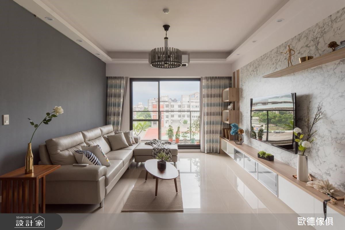 35坪預售屋＿現代風客廳案例圖片＿台灣歐德傢俱股份有限公司＿歐德_60之2