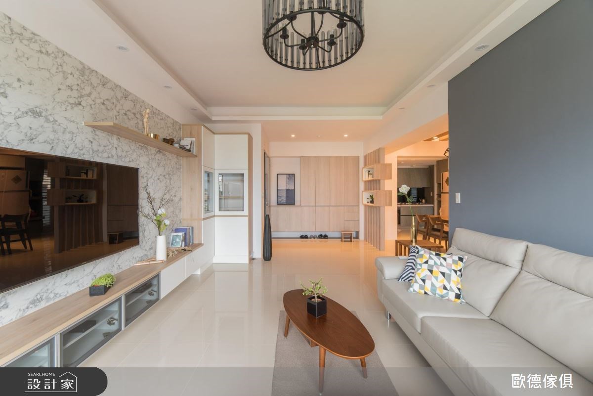 35坪預售屋＿現代風客廳案例圖片＿台灣歐德傢俱股份有限公司＿歐德_60之3
