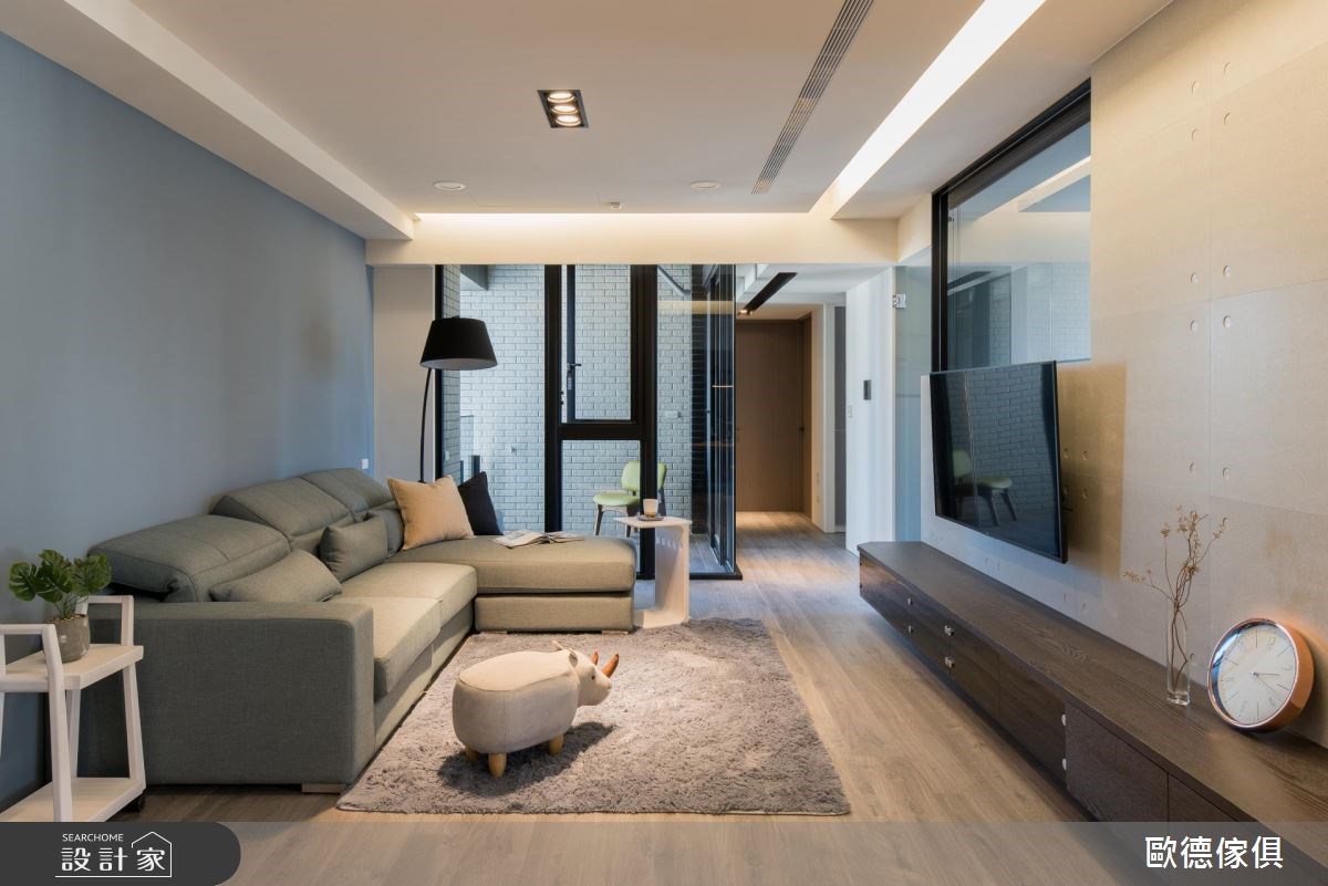 27坪預售屋＿現代風客廳走廊案例圖片＿台灣歐德傢俱股份有限公司＿歐德_61之9