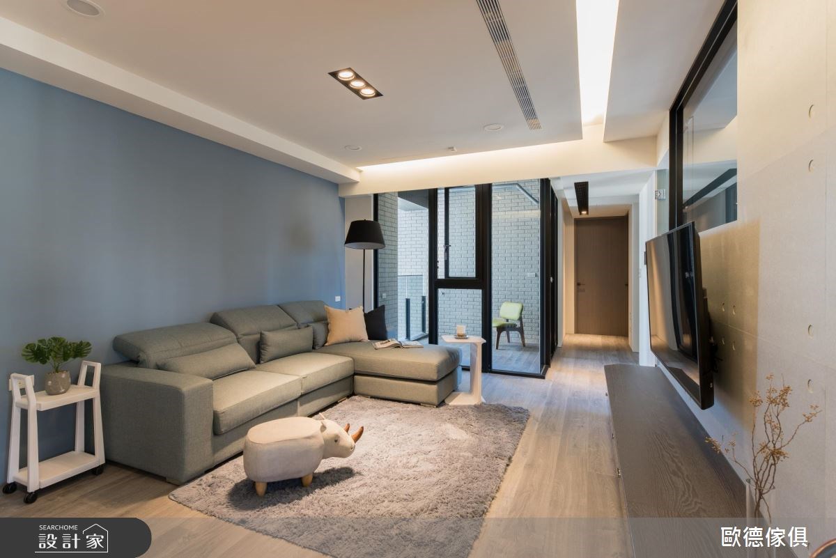 27坪預售屋＿現代風客廳走廊案例圖片＿台灣歐德傢俱股份有限公司＿歐德_61之10