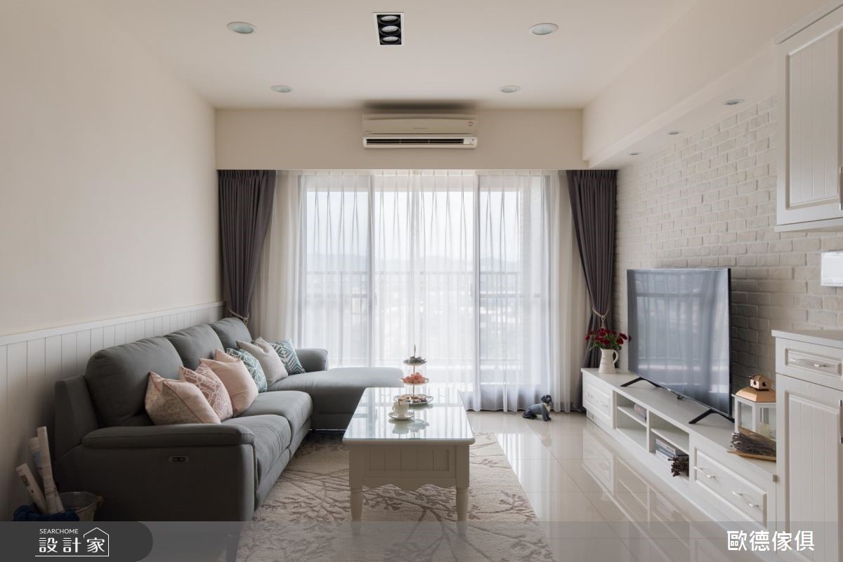 28坪預售屋＿鄉村風客廳案例圖片＿台灣歐德傢俱股份有限公司＿歐德_67之3