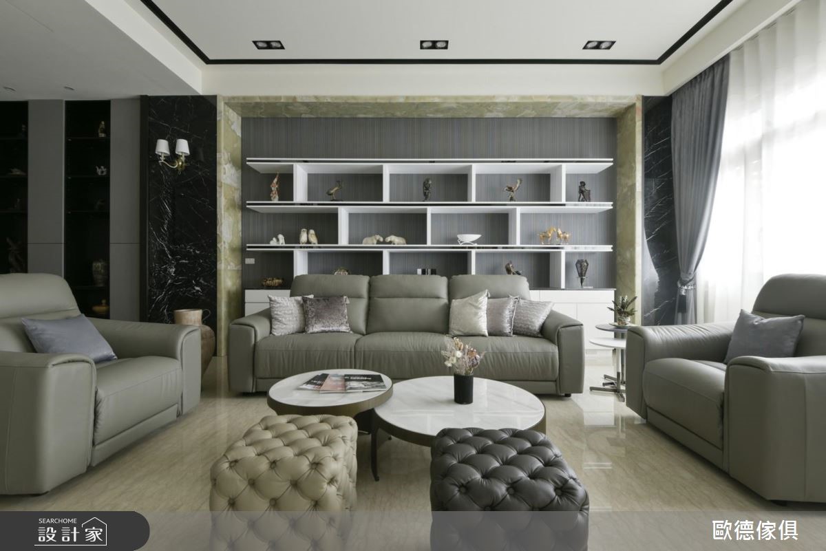 100坪新成屋(5年以下)＿現代風客廳案例圖片＿台灣歐德傢俱股份有限公司＿歐德_74之2