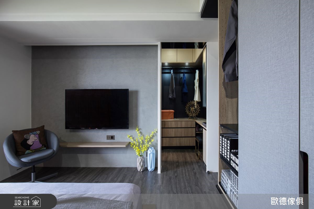 39坪新成屋(5年以下)＿工業風臥室更衣間案例圖片＿台灣歐德傢俱股份有限公司＿歐德_78之9