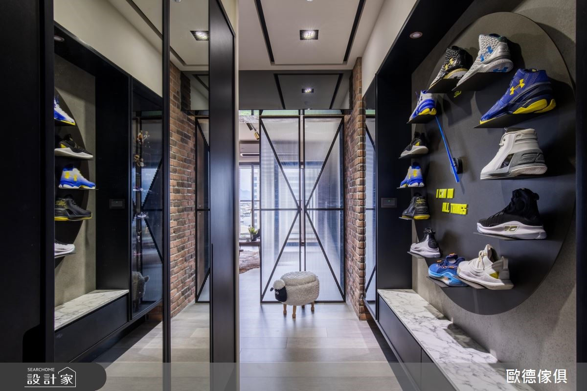 39坪新成屋(5年以下)＿工業風玄關案例圖片＿台灣歐德傢俱股份有限公司＿歐德_78之3