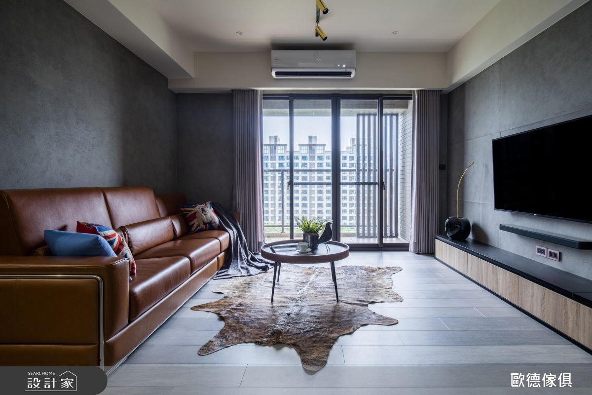 39坪新成屋(5年以下)＿工業風客廳案例圖片＿台灣歐德傢俱股份有限公司＿歐德_78之5