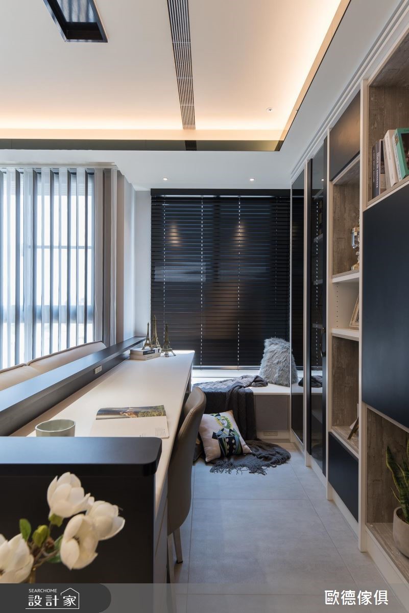 28坪新成屋(5年以下)＿現代風書房臥榻案例圖片＿台灣歐德傢俱股份有限公司＿歐德_79之8