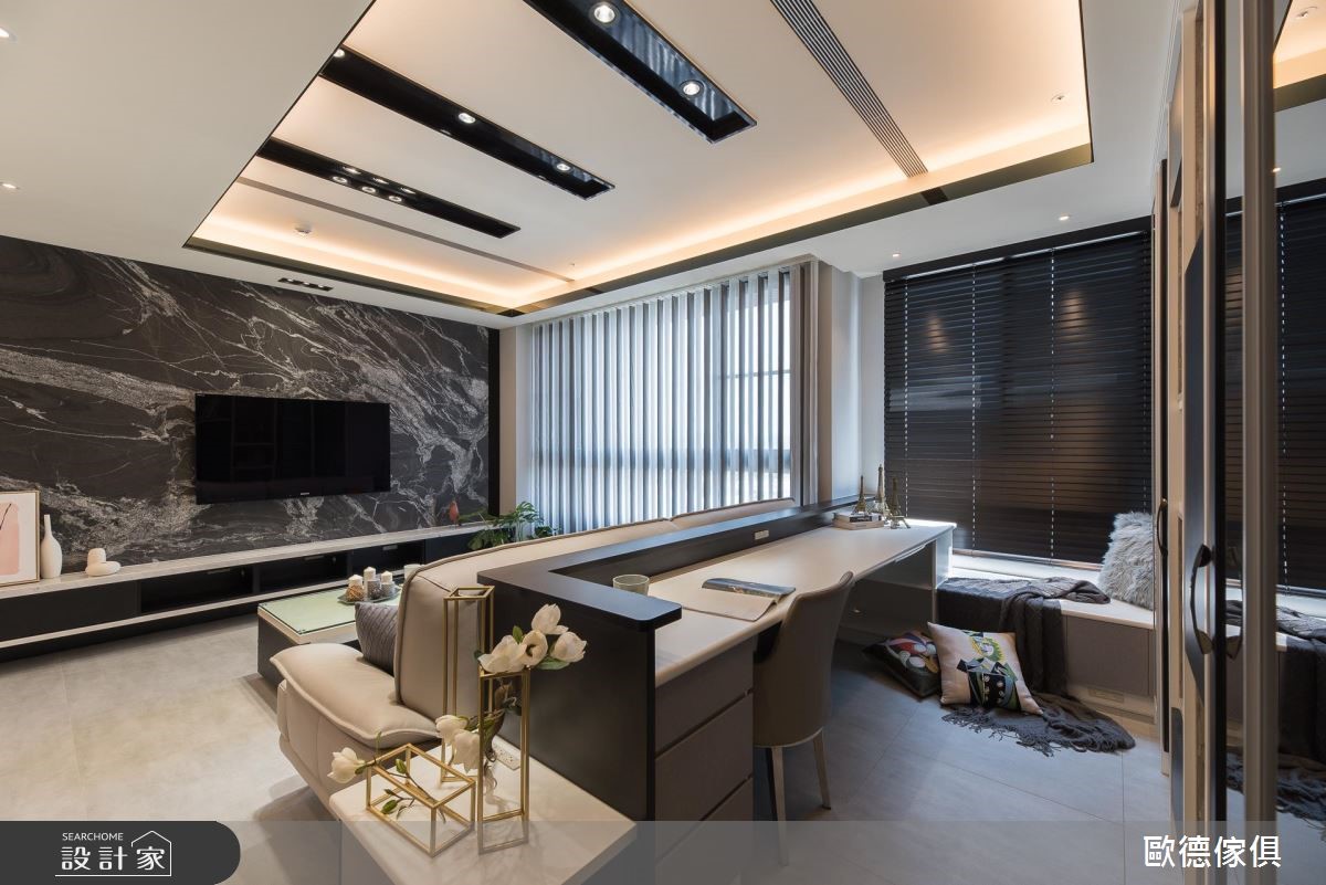 28坪新成屋(5年以下)＿現代風書房臥榻案例圖片＿台灣歐德傢俱股份有限公司＿歐德_79之9