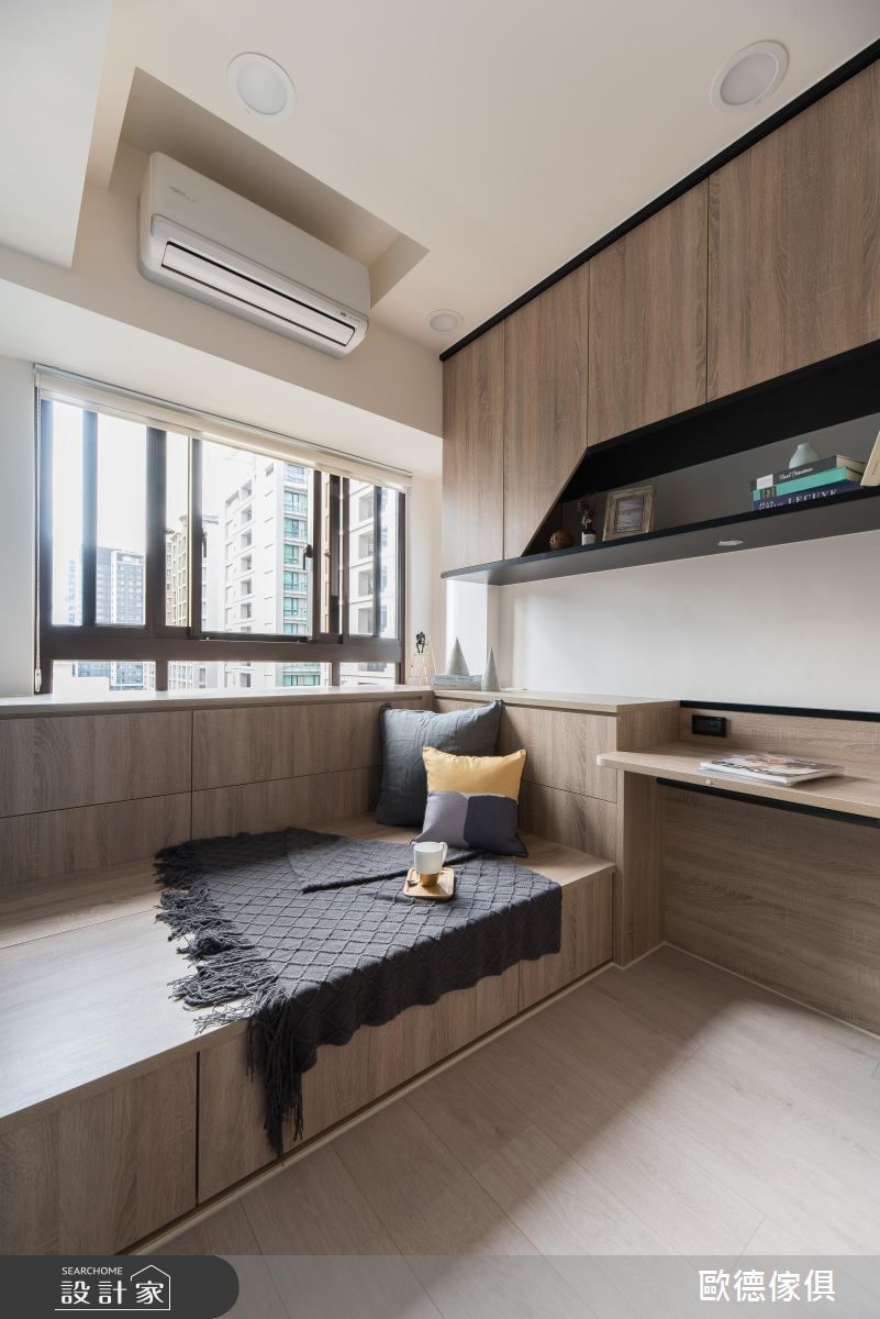 21坪新成屋(5年以下)＿北歐風書房臥榻案例圖片＿台灣歐德傢俱股份有限公司＿歐德_80之9